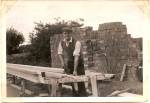 Charlie Laramie and roof timbers
